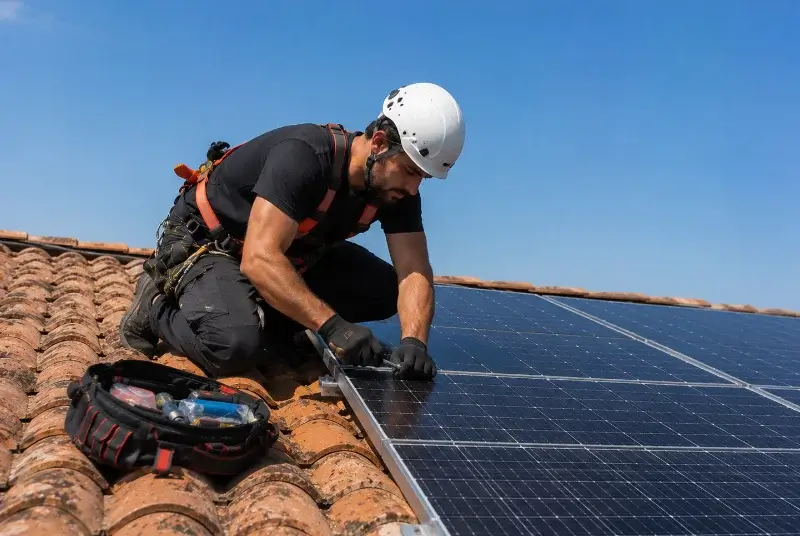 Maintenance et monitoring de panneaux solaires à Mées