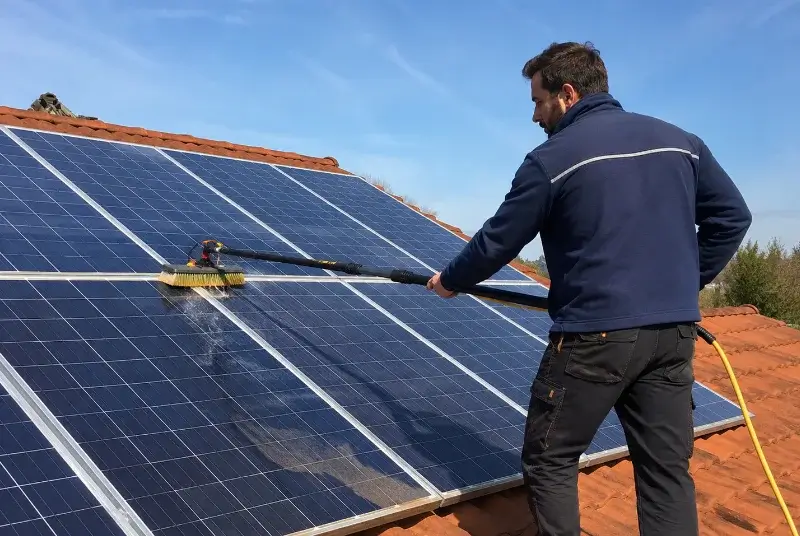 Nettoyage et entretien de panneaux solaires à Mées